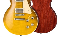 GIBSON CUSTOM '60 Les Paul Standard Honey Lemon Fade VOS NH электрогитара, цвет желтый, в комплекте кейс - фото 96248