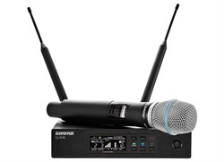SHURE QLXD24E/B87C G51 вокальная радиосистема с ручным передатчиком BETA87C, частотный диапазон 470-534 MHz - фото 96671