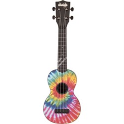 KALA KA-SU-TIEDYE Kala Ukadelic Tiedye, Soprano укулеле, форма корпуса - сопрано, цвет черный , рисунок 'Tie Dye' на верхней дек - фото 96741
