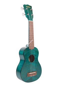 KALA KA-SEMB Kala Soprano Exotic Mahogany Blue Ukulele укулеле, форма корпуса - сопрано, цвет морской волны - фото 96810