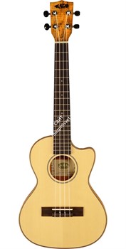 KALA KA-SSTU-SMT-C Travel Tenor Spalted Maple Cutaway w/Bag укулеле, форма корпуса - тенор (с вырезом), в комплекте чехол - фото 96899