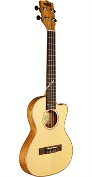 KALA KA-SSTU-SMT-C Travel Tenor Spalted Maple Cutaway w/Bag укулеле, форма корпуса - тенор (с вырезом), в комплекте чехол - фото 96900