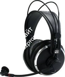 AKG HSD271 закрытая гарнитура: наушники K271 с динамическим микрофоном (провод заказывается отдельно) - фото 96982