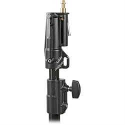 008BUAC Стойка 2 секции / 212 см / 3 кг алюминиевая черная с амортизацией - фото 99523