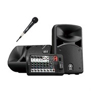 YAMAHA STAGEPAS 400B1M - система звукоусиления, 400 Вт (НЧ 200 Вт + ВЧ 200 Вт) с 1 микрофоном