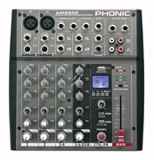 Phonic AM 220P Микшерный пульт 6-ти канальный, USB плеер (MP3 и WAV) (8 шт)