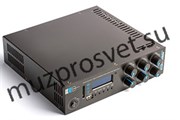 Миниатюрный экономичный Public Address микшер – усилитель, 40W/100V, MP3 (USB/SD) плеер / FM тюнер / Bluetooth., 2xAux In – 2x2RCA, Mic In – XLR/TSR 6,35mm