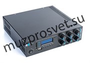 Миниатюрный экономичный Public-Address микшер-усилитель, 180W/100V, mp3 (USB/SD) плеер / FM tuner / Bluetooth, 2xAux IN – 2x2RCA, MIC in – XLR/TRS 6,35mm