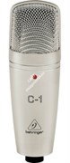 BEHRINGER C-1 студийный конденсаторный микрофон (кардиоида) в комплекте с держателем и транспортным кейсом