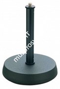 K&amp;M 23200-300-55 настольная микрофонная стойка прямая, звукопоглощающая литая основа, h 175мм, черная