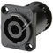 NEUTRIK NL4MP-ST - панельный разъём Speakon, 4-х конт. квадратный фланец , винтовой зажим кабеля - фото 116443