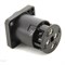 NEUTRIK NL4MP-ST - панельный разъём Speakon, 4-х конт. квадратный фланец , винтовой зажим кабеля - фото 116444