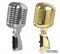 VOLTA VINTAGE GOLD Вокальный динамический микрофон кардиоидный. Металлический ударозащищённый корпус ретро дизайна. Частотный диапазон 50-18.000 Гц, сопротивление 600 Ом.  В комплекте кабель  5 м - фото 149427
