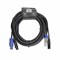 INVOTONE ADPC1005 - кабель смежный 3х1.5мм2 , 2х0.22мм2  PowerCon in/out - XLR DMX in/out  5 м - фото 27758