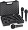 Behringer XM1800S комплект из 3 кардиоидных динамических микрофонов, 80-15000Гц,  держатели, кейс - фото 28406