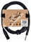 ROCKDALE XJ001-3M готовый микрофонный кабель, разъёмы XLR male X stereo jack male, длина 3 м, чёрный - фото 68779