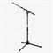 K&M 25500-300-55 низкая микрофонная стойка-журавль для бас-бочки, металлические узлы, высота 290 мм, длина журавля от 870-550 мм - фото 80610